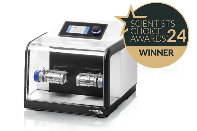 Mixer mill wins selectscience award